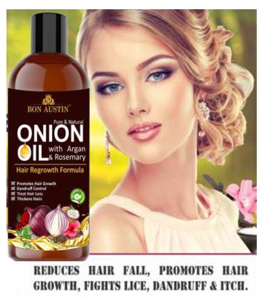 Bon Austin Pure Natural Onion Herbal Oil Anti Hair Fall Growth