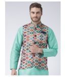 Hangup Multi Cotton Blend Nehru Jacket