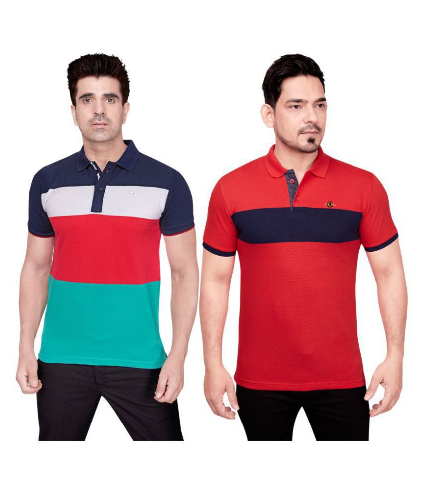 red color polo t shirt