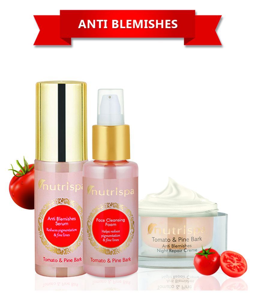 Nutrispa Anti Blemish Skin Care kit (Night Cream, Cleansing, Serum
