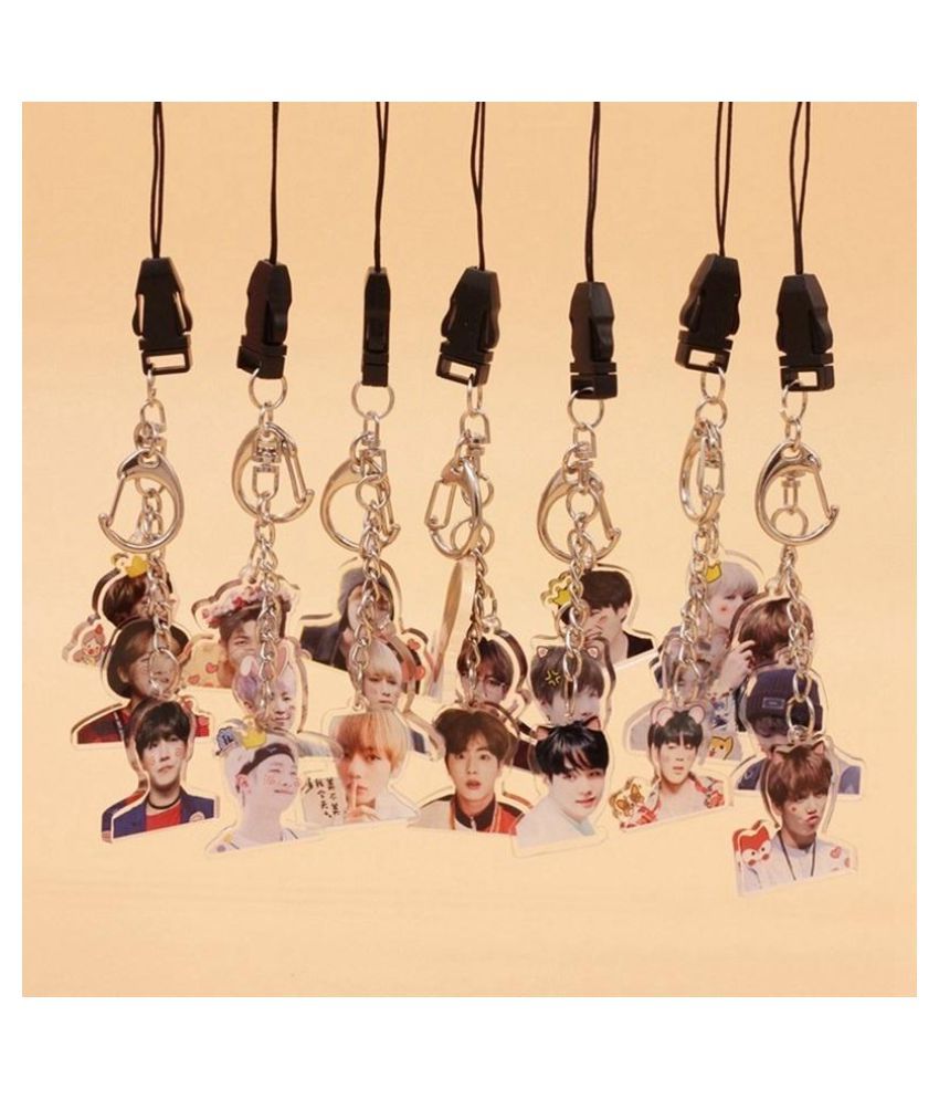 1pc Kpop Bts Bangtan Boys Cute Acrylic Keychain Phone Bag Pendant Jungkook Jimin Keyring Key Holder Fashion Charm Army Gift Buy Online At Low Price In India Snapdeal