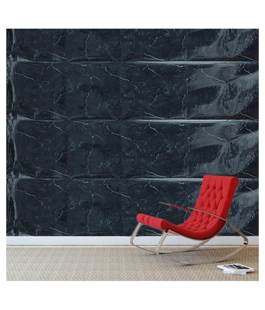 3D Marble Effect Waterproof Wallpaper Home Kitchen Self Adhesive