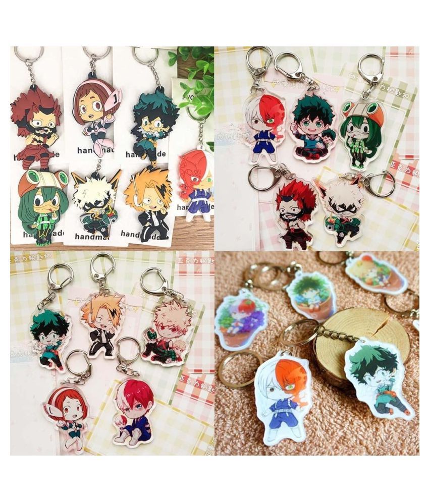 50 Styles My Hero Academia Anime Accessories Acrylic Double-Sided Keychain  Backpack Pendants: Buy Online at Low Price in India - Snapdeal