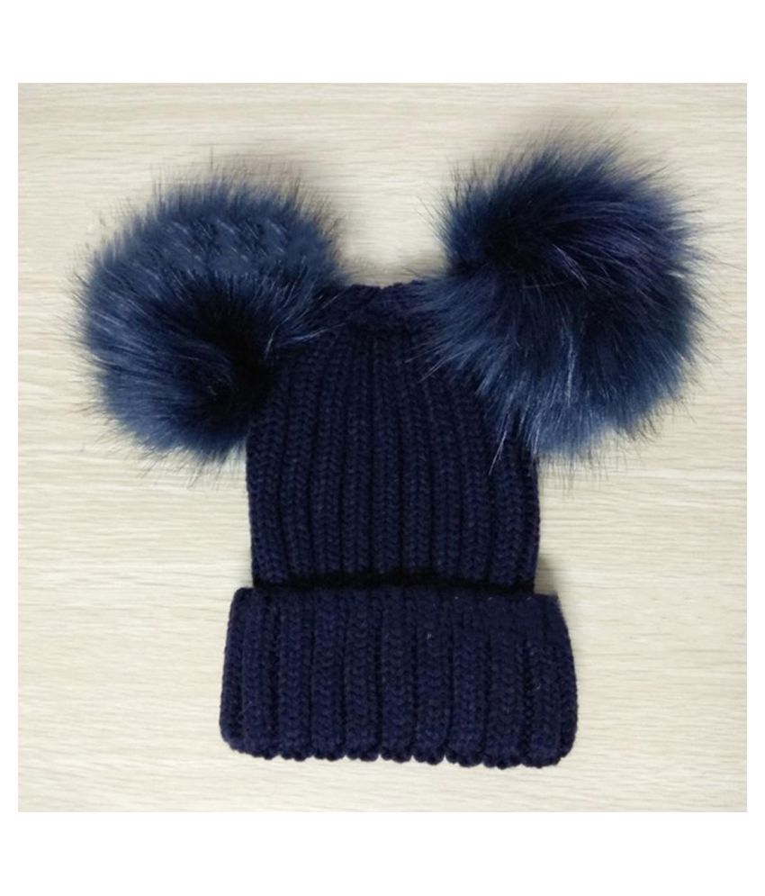 hektar Forbyde Urter Baby Pom Pom Weave Knitted Cap Winter Warm Beanie Hat: Buy Online at Low Price  in India - Snapdeal