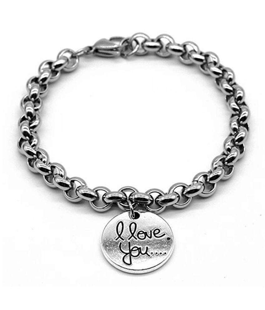 engraved chain bracelet