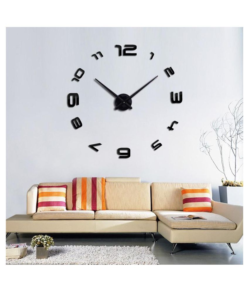 Large Diy 3d Wall Clock Home Decor Mirror Sticker Art Decorative Clock Buy Large Diy 3d Wall Clock Home Decor Mirror Sticker Art Decorative Clock At Best Price In India On Snapdeal