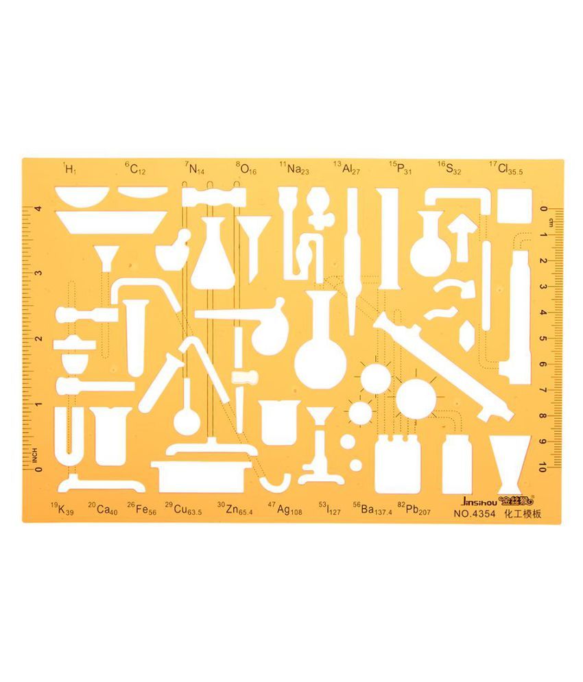 Chemistry Laboratory Experiment Symbols Drawing Template KT Soft