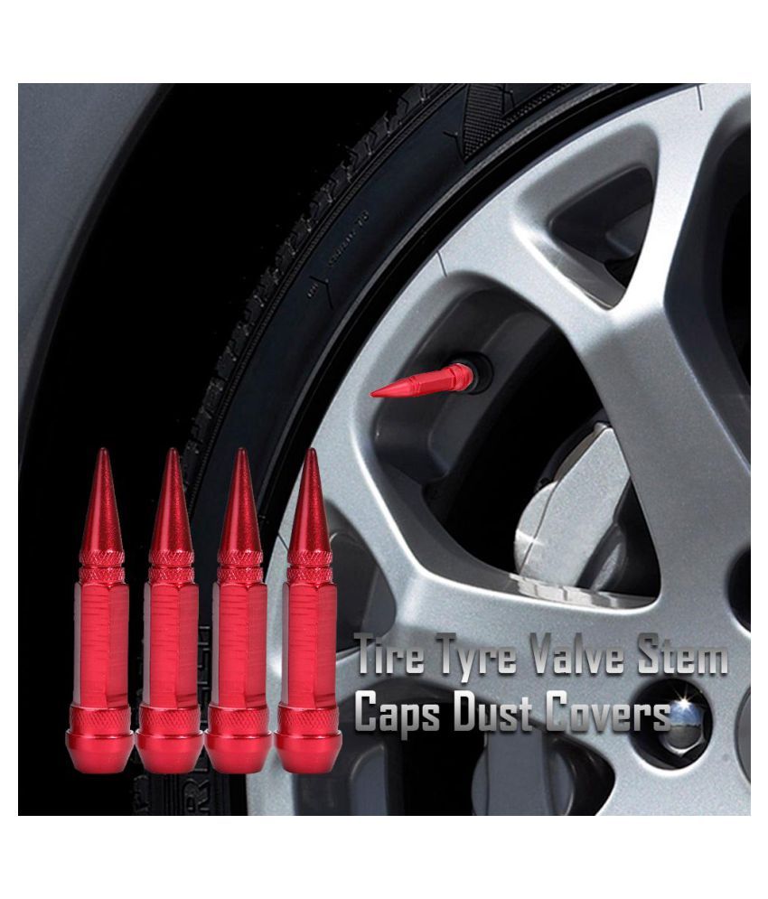 red spike valve stem caps