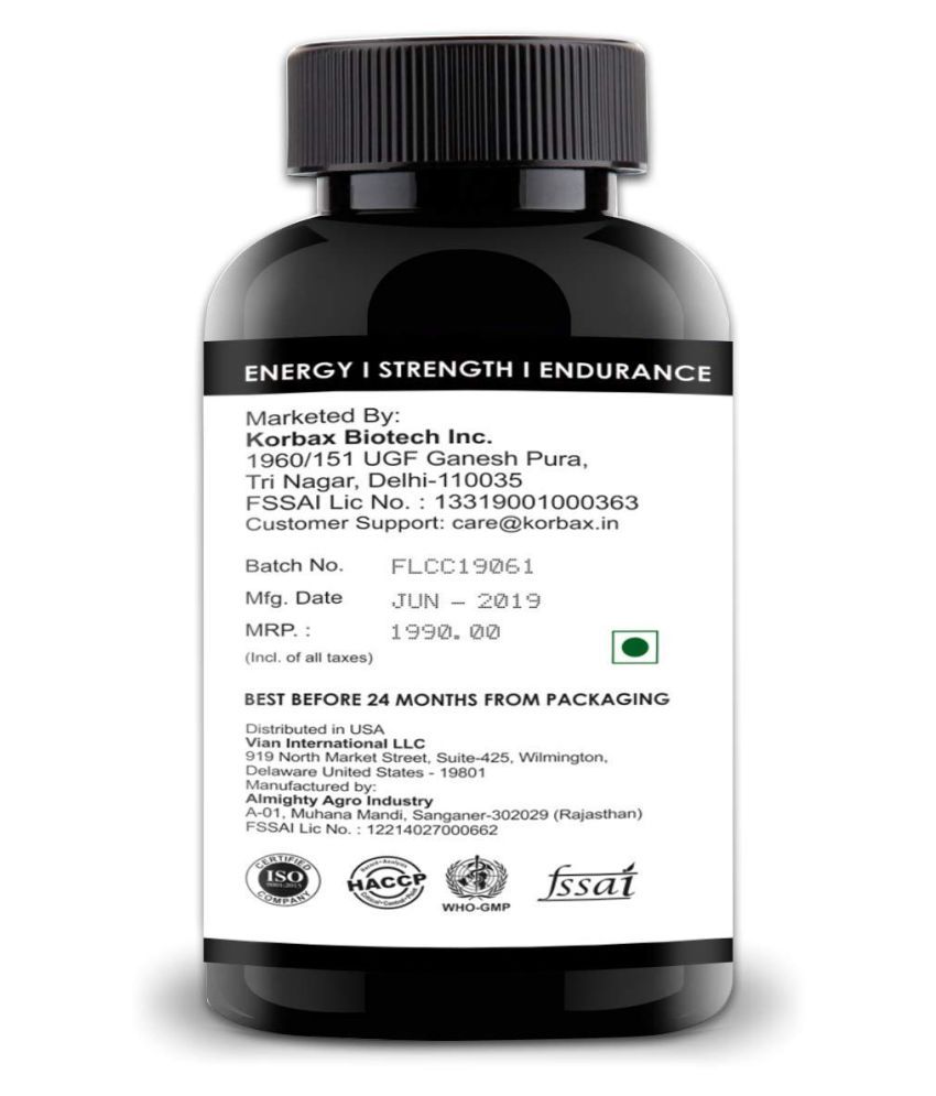 KORBAX BIOTECH Advanced 7x Keto Capsules for Weight Loss 60 no.s