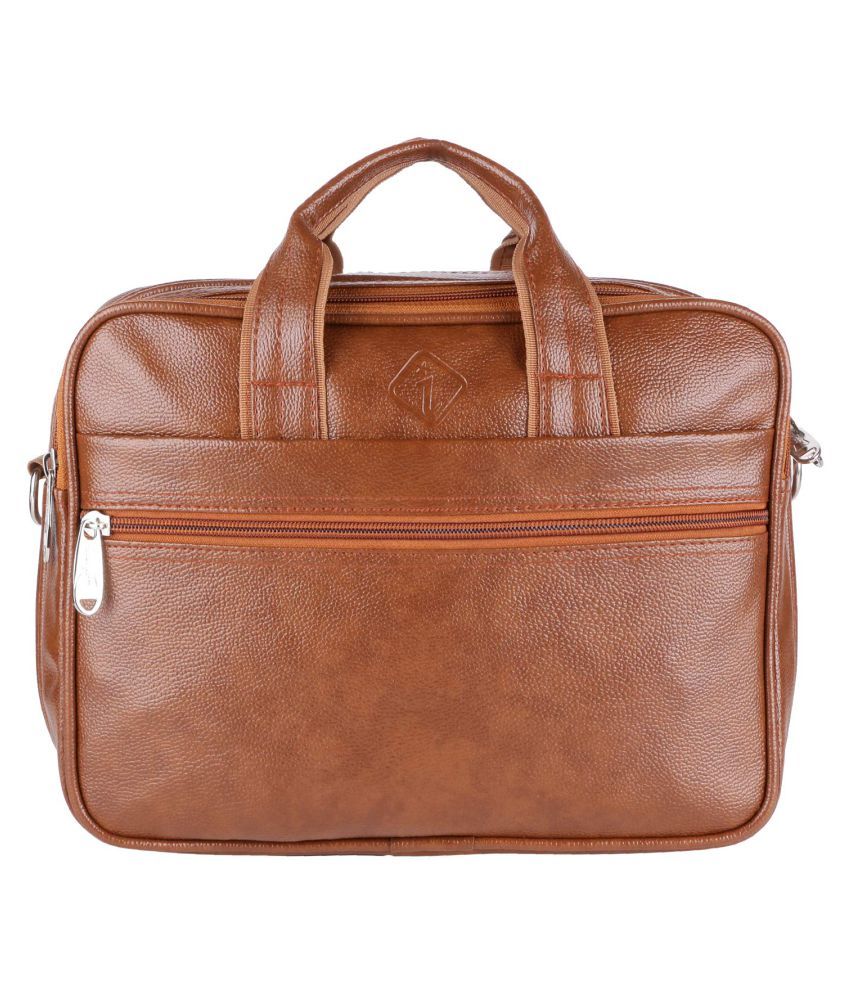 tan briefcase