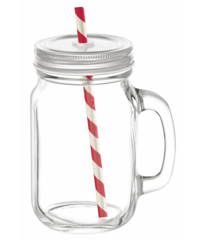     			Treo By Milton Trinity Mason Jar Glass Water Container Set of 2 470 mL