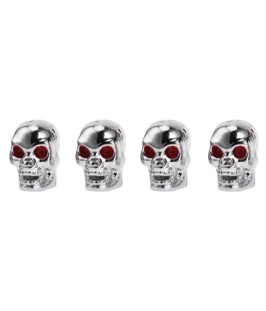 4pcs Skull Car Auto Bike Wheel Tyre Tire Valve Stem Air Caps Dust Covers