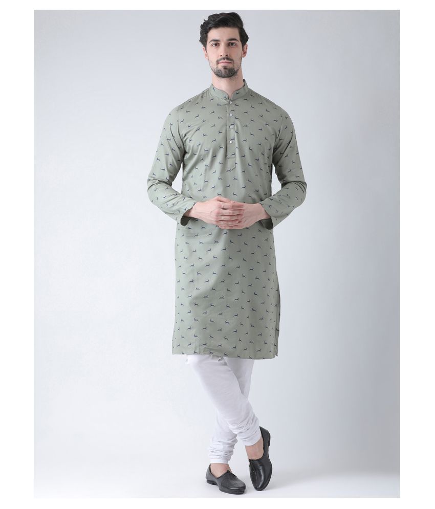     			Deyann Blue Cotton Kurta Single