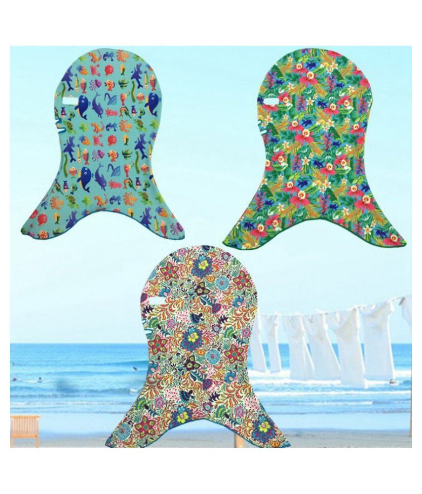 Waterproof Swimming Caps Full Face Sunscreen Swim Dive Face Mask