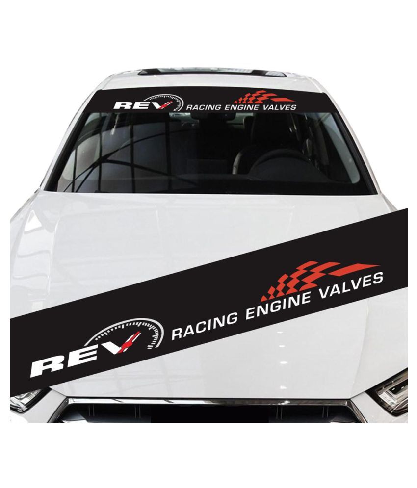 REV Car Front Windshield Sticker Auto Windscreen Window Styling PVC ...