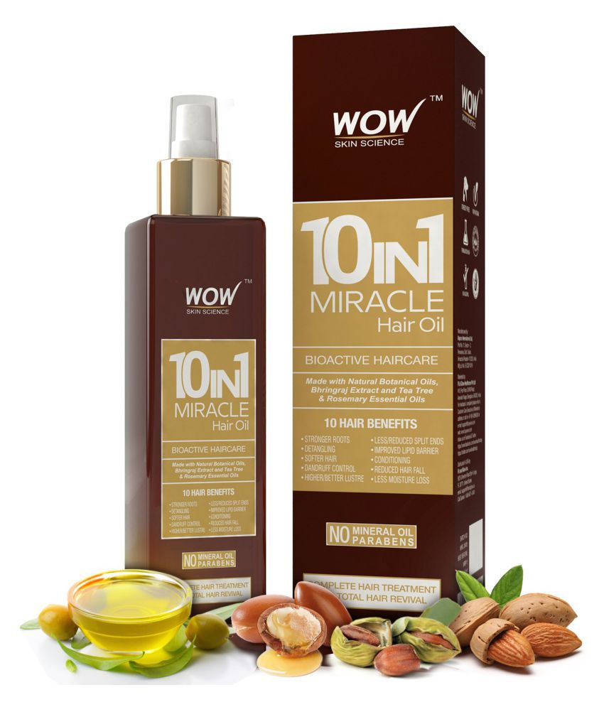     			WOW Skin Science 10-in-1 Miracle Hair Oil - 200 ml