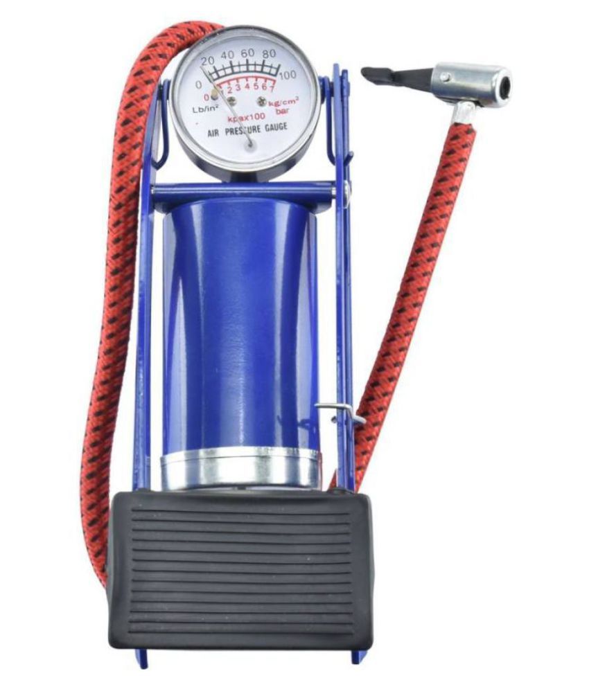 YUVAAN TRADERS Portable Air F3 Foot Pump Tyre Inflator for Bike Cars