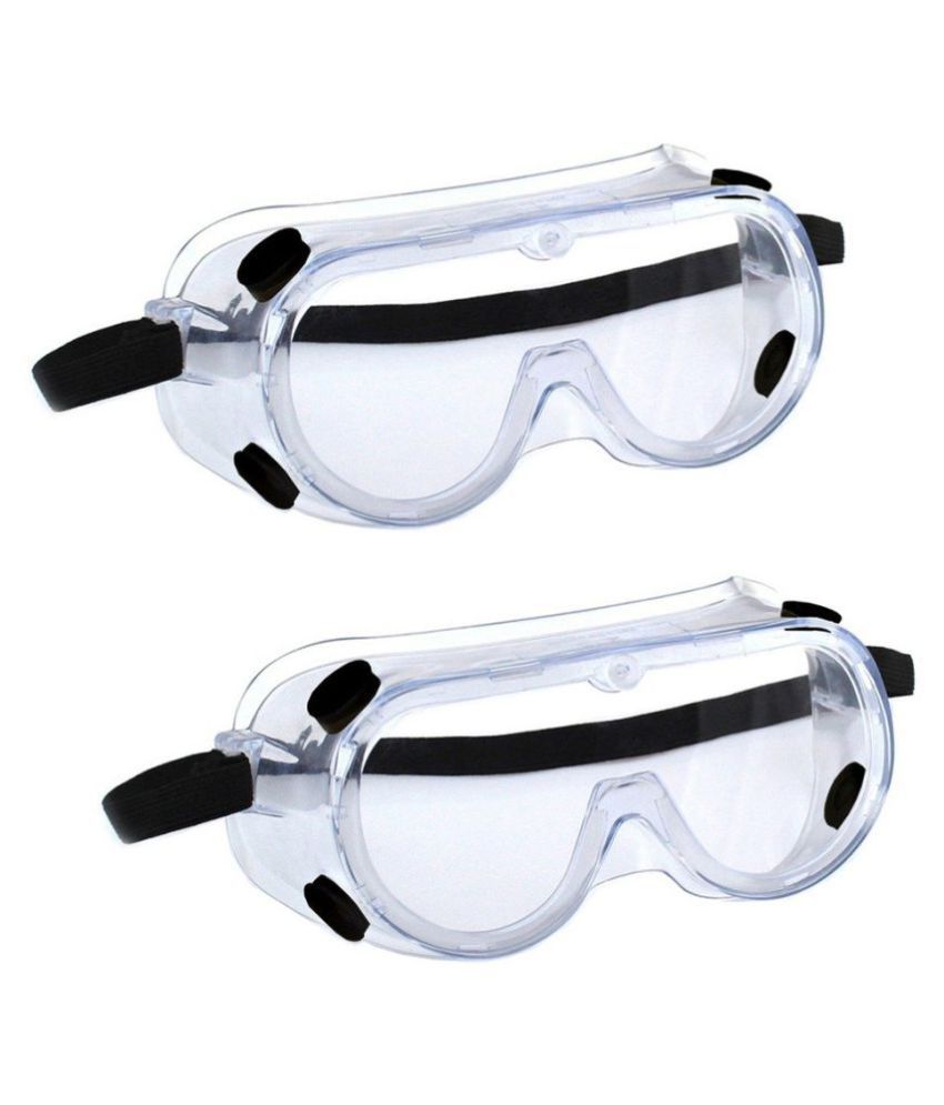 3M 1621 Polycarbonate Safety Goggles for Chemical Splash, Pack of 2, Clear
