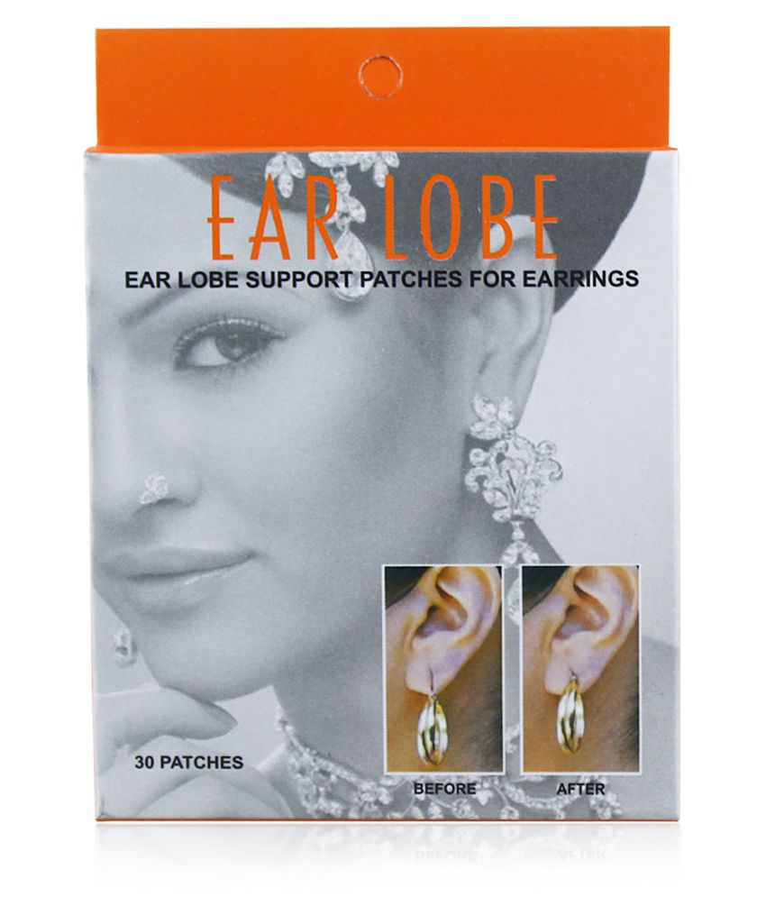 Ear Lobe & Accessories Earlobe Earrings Support 30Patches Ear Plugs Pack of 30