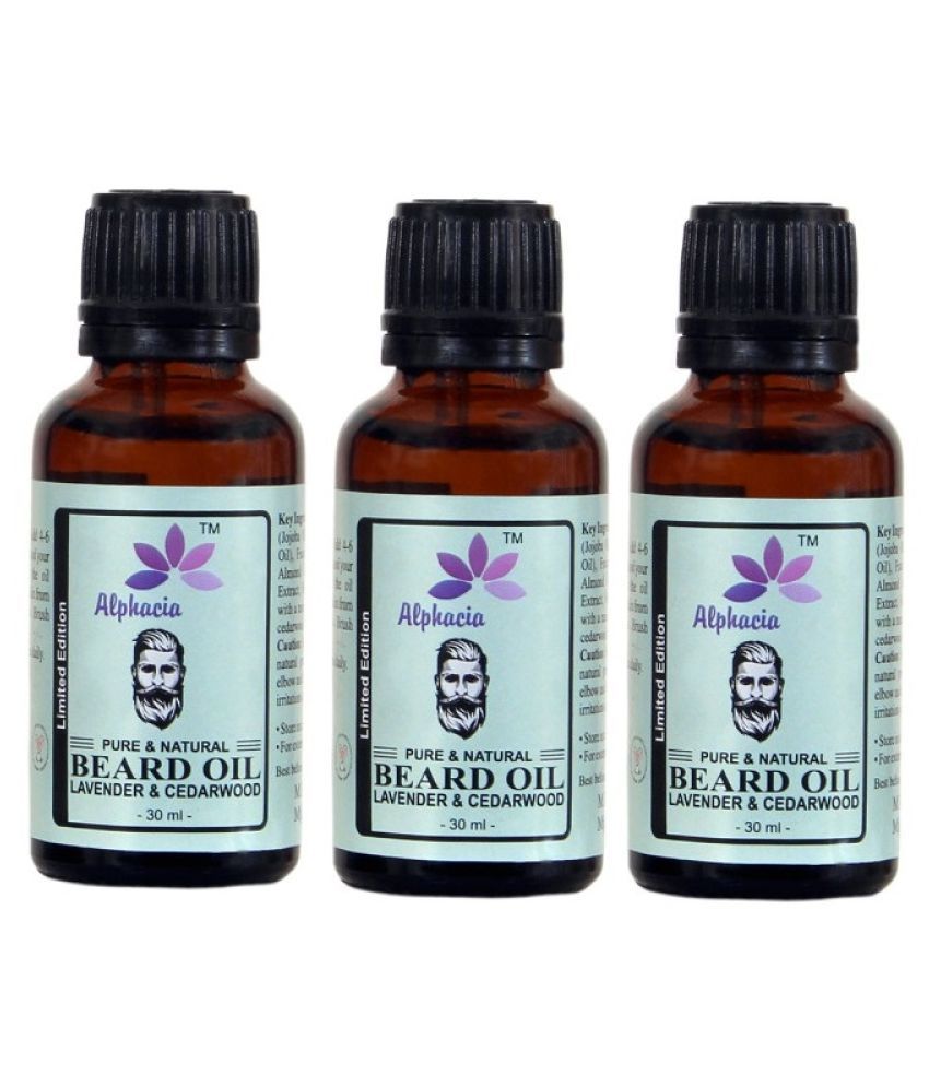     			Alphacia Lavender & Beard Oil For Growth 90 ml Pack of 3