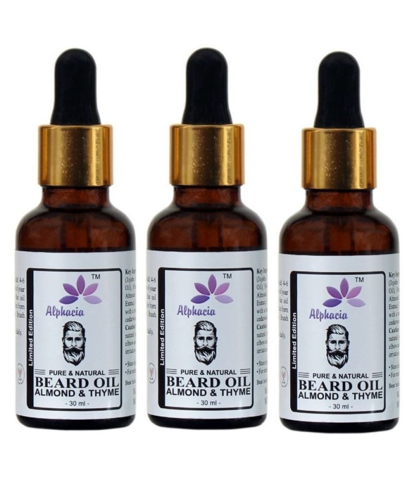     			Alphacia Powerfull Beard Oil For Growth 90 ml Pack of 3