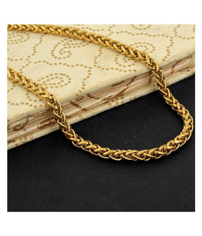     			Happy Stoning Short Gold Plated Oval link stylish necklace chain Fashion Men Women stylish