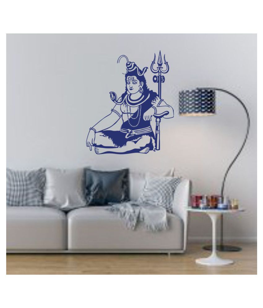     			Decor Villa Sitting lord shiva Religious & Inspirational Sticker ( 70 x 58 cms )
