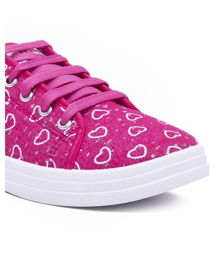 zappy pink casual shoes