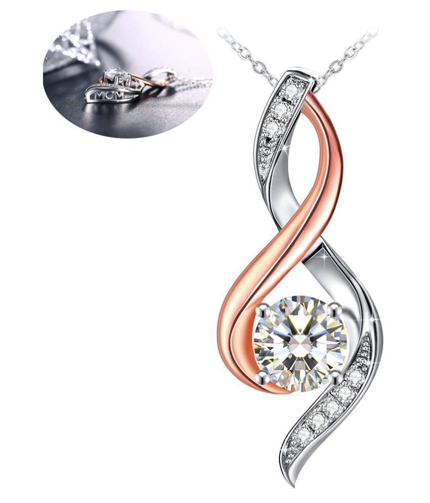 Fashion Silver Accessories MOM Diamond 