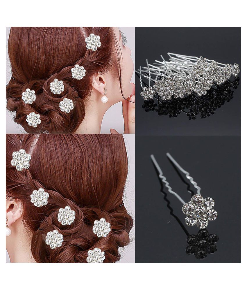 Aayushman Silver Casual Hair Pin Buy Online At Low Price In India