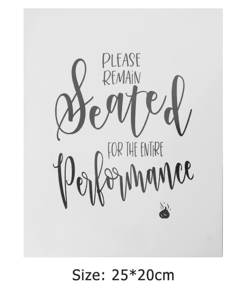 4pcs Funny Bathroom Quotes Sign Stickers Typography 4pcs Funny Bathroom Quotes Sign Stickers Typography