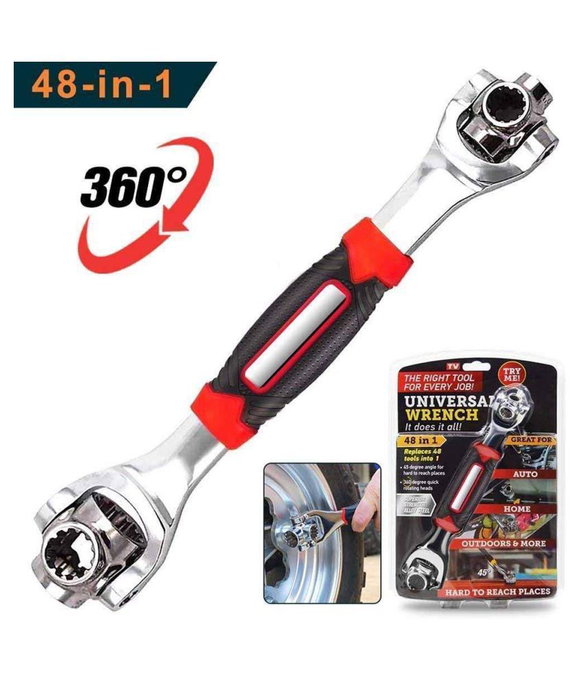     			SS Traders Universal 48 in 1 Multi-functional Wrench Tool Socket Adjustable Wrench Single Pc