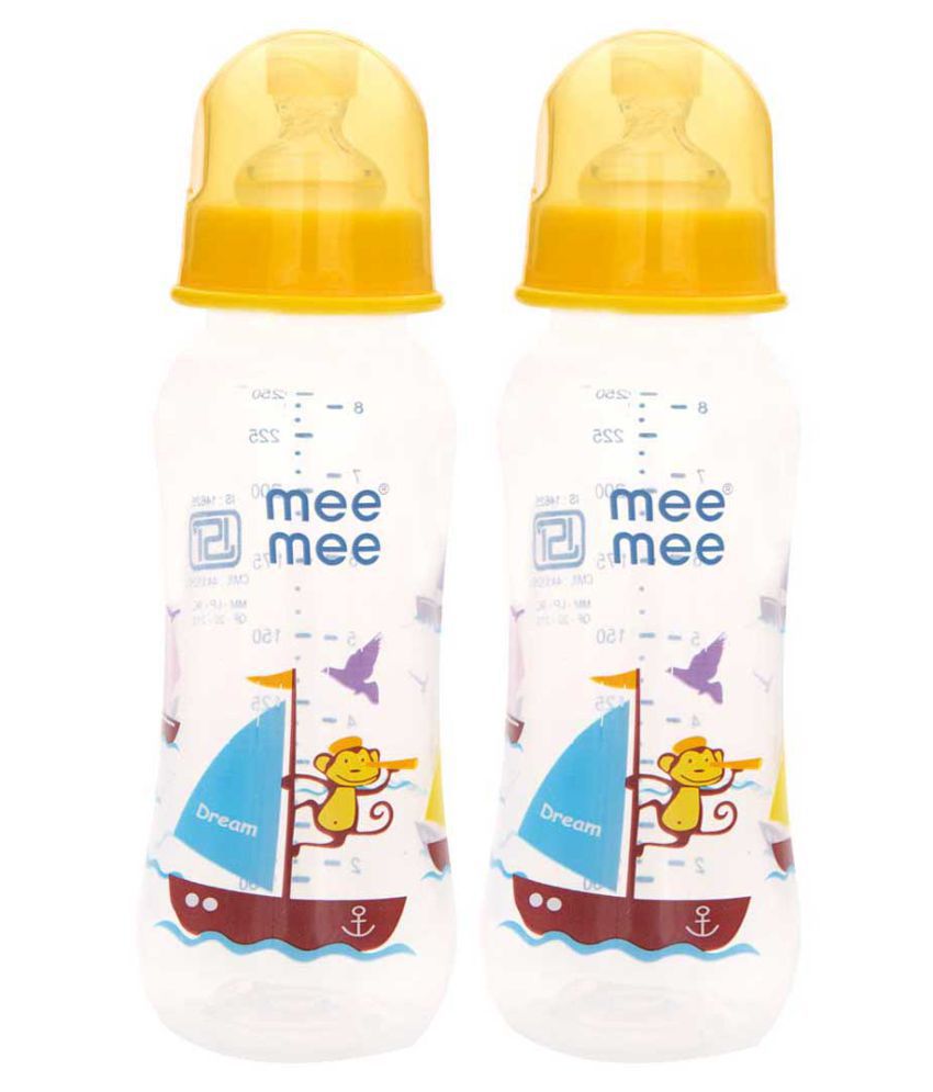     			Mee Mee Eazy Flo™ Premium Baby Feeding Bottle (250 ml, Yellow) (Pack of 2)
