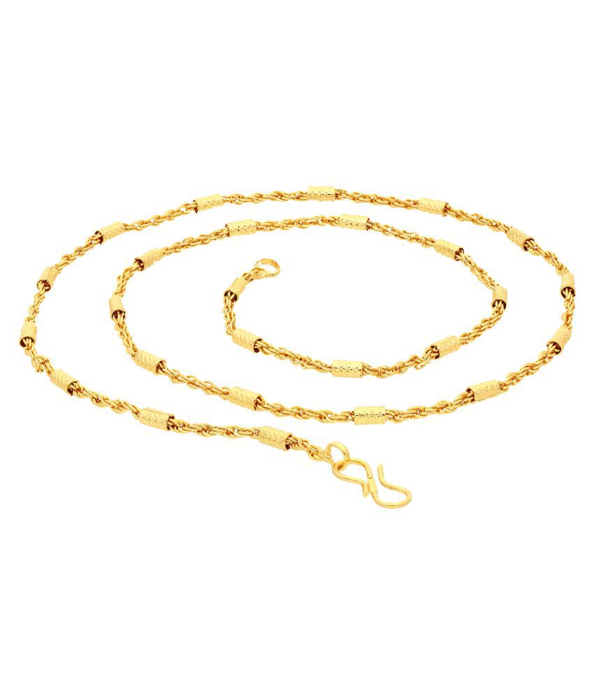     			Sukkhi Charming Gold Plated Unisex Rope chain