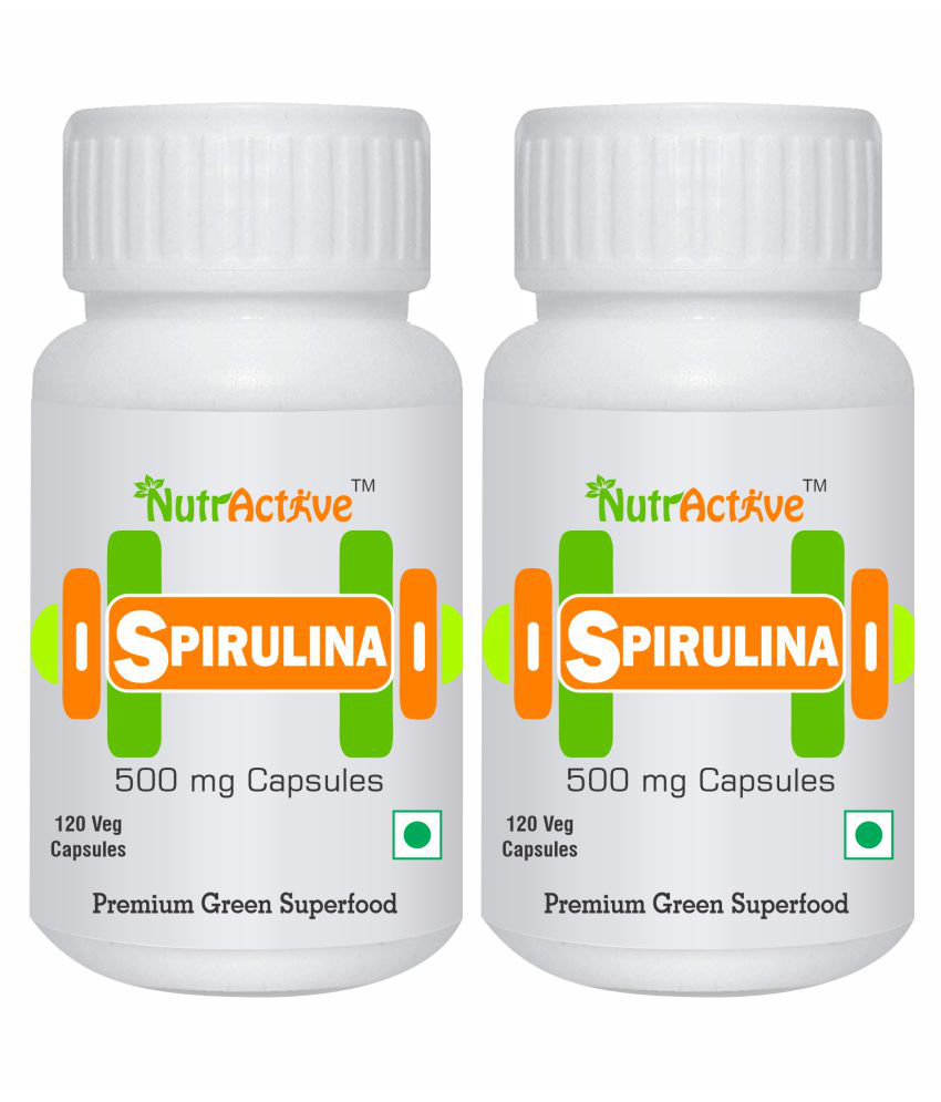     			NutrActive Spirulina capsules | 500 mg Capsule 240 no.s