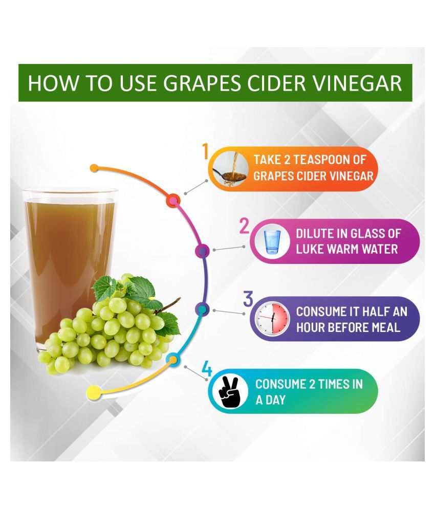 Nutriherbs Grapes cider vinegar with mother of vinegar Health Drink