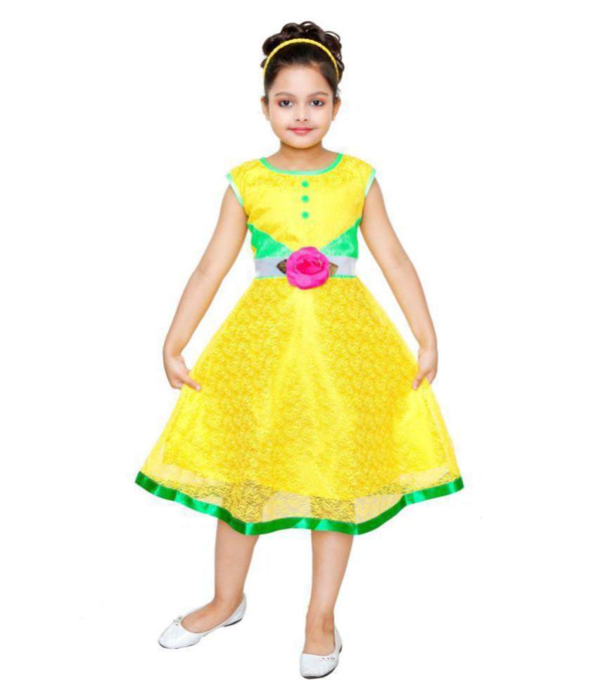     			DEBDESHIK Party Wear Frock Dress For Girls