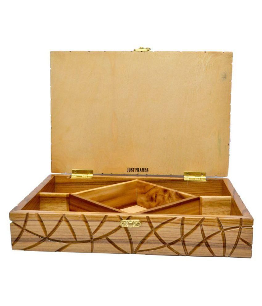 Just Frame Brown Wooden Empty Dry Fruit Box Buy Online at Best Price