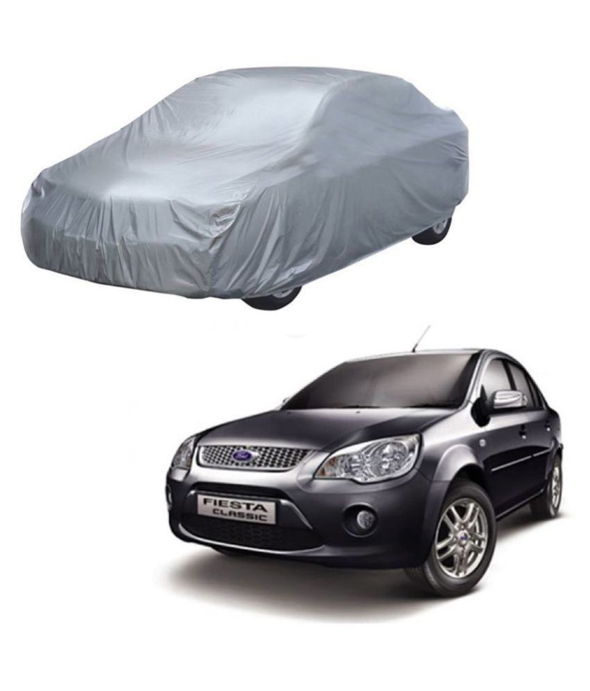     			Autoretail Silver Color Dust Proof Car Body Polyster Cover Without Mirror Pocket Polyster For Ford Fiesta