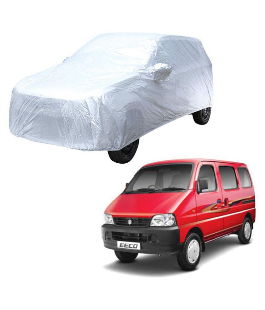     			Autoretail Silver Color Dust Proof Car Body Polyster Cover With Mirror Pocket Polyster For Maruti Suzuki Eeco