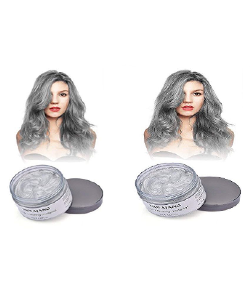 Blushia Silver Hair Color Wax Cold Wax 50 G Pack Of 2 Buy Blushia