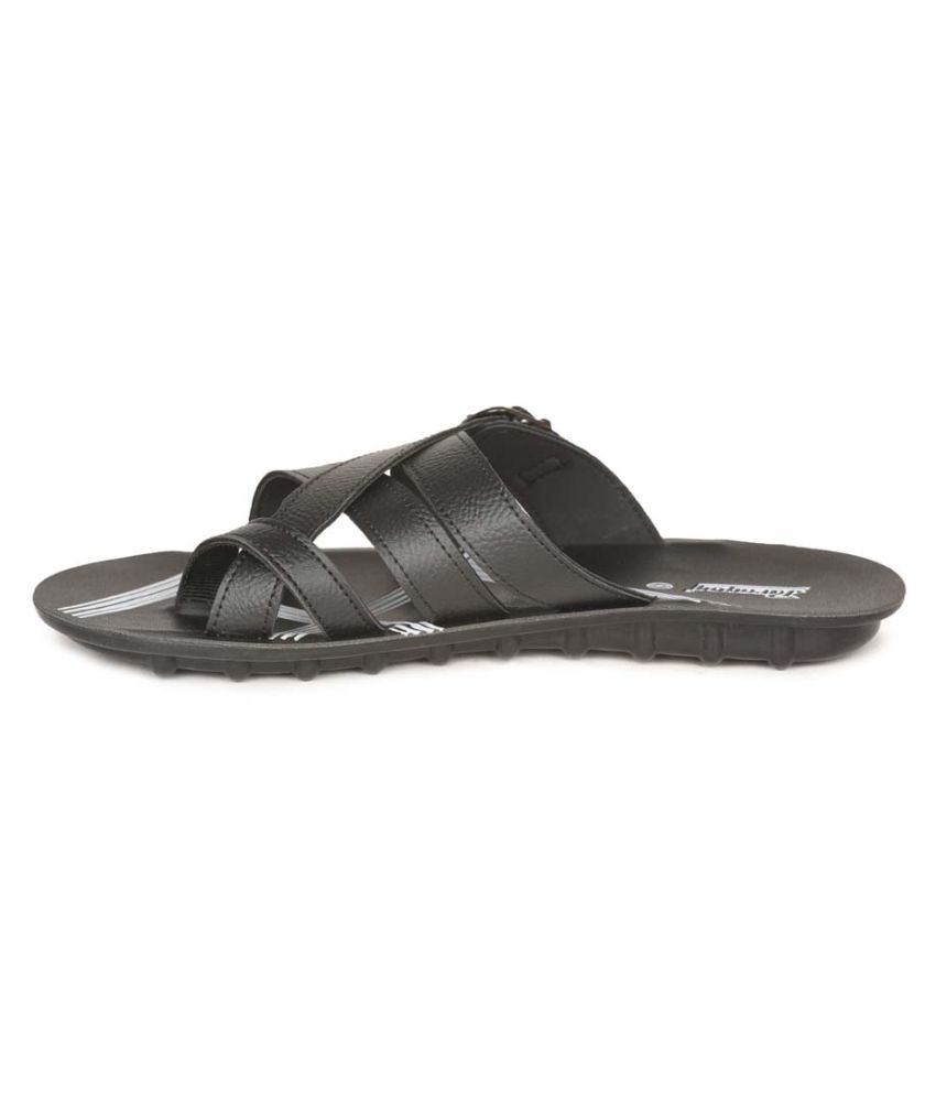 paragon men black sandals