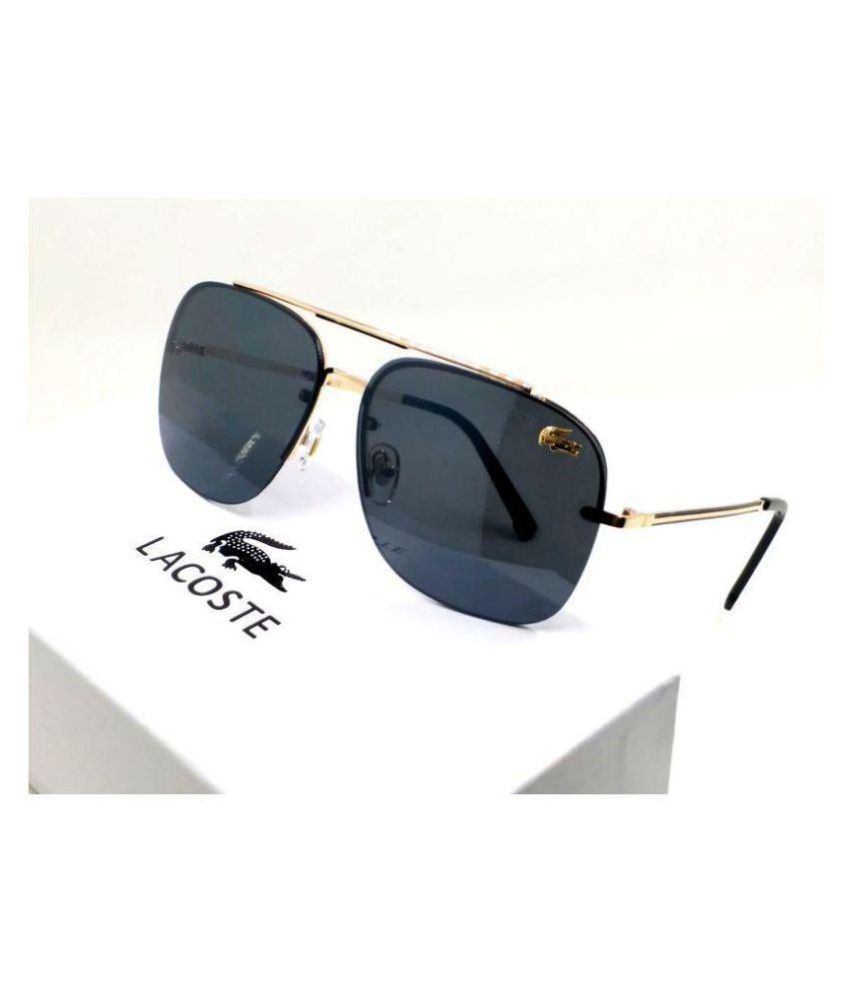 lacoste sunglasses black and gold