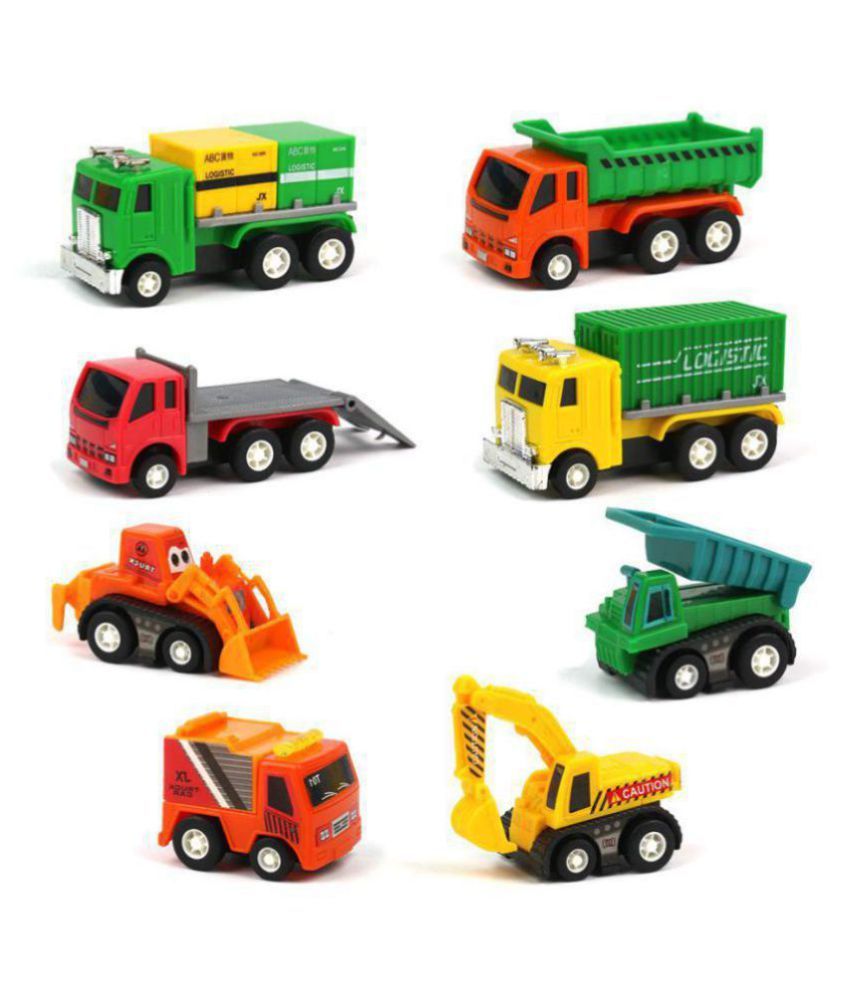 Allamwar Construction Automobiles Toy Set Mini Cars Vehicles Pull Back