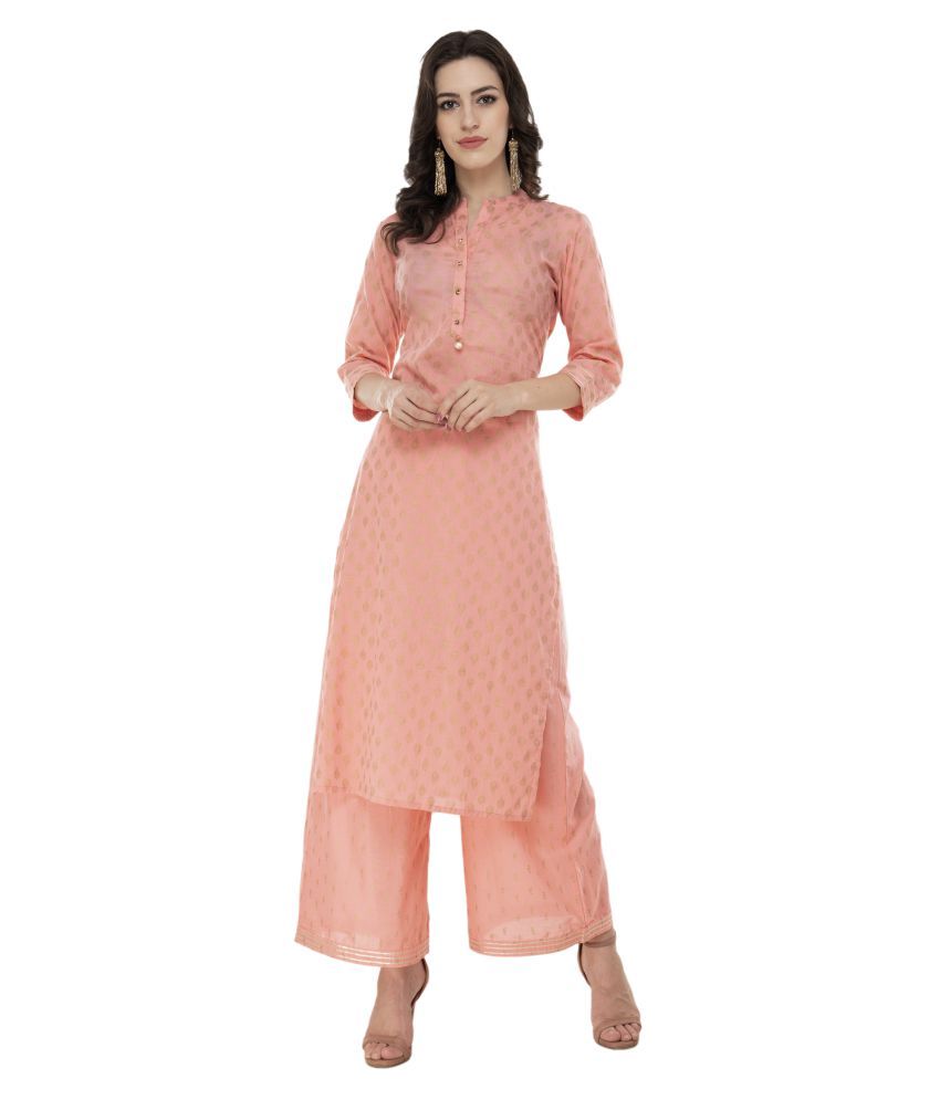 shirt style kurti with palazzo