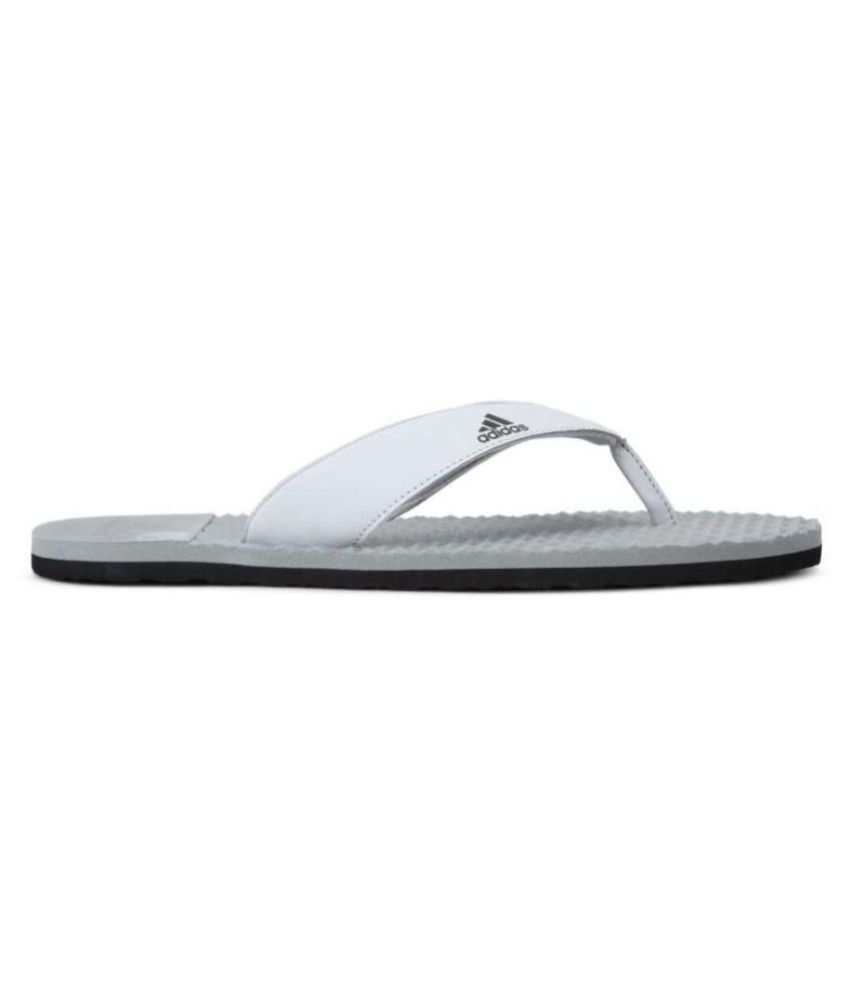 adidas gray thong flip flop