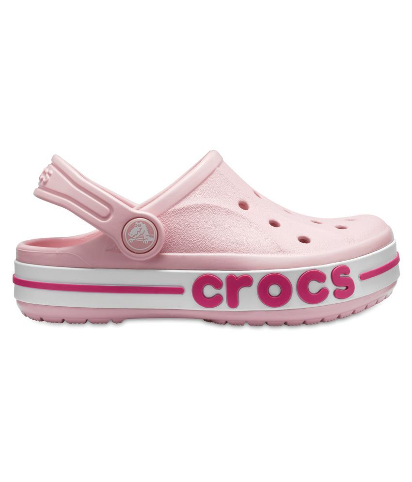 Crocs Bayaband Pink Kids Clog Price in India- Buy Crocs Bayaband Pink ...