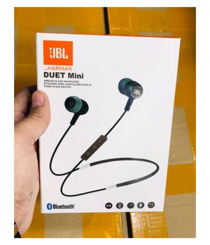 Buy JBL Bluetooth Headset with Mic (Black, In the Ear ...