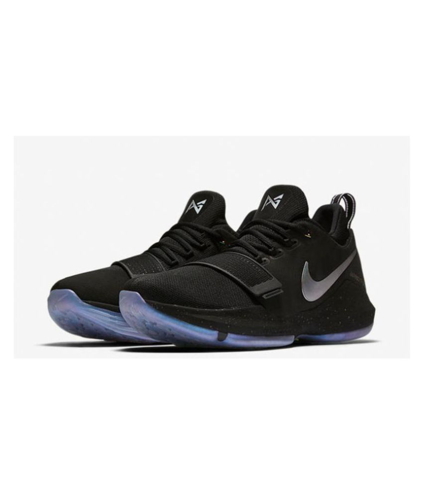paul george all black shoes cheap online