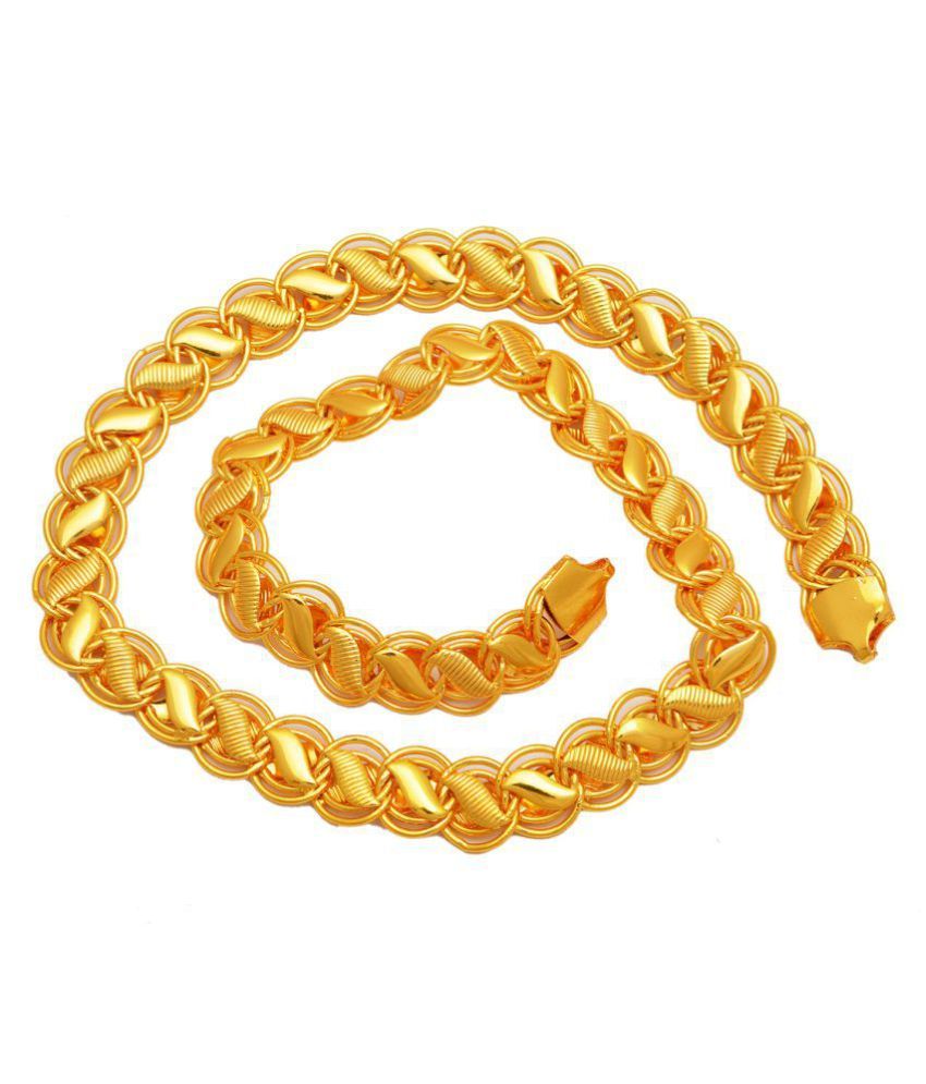 Mens Artificial Gold Plated Brass Chain 